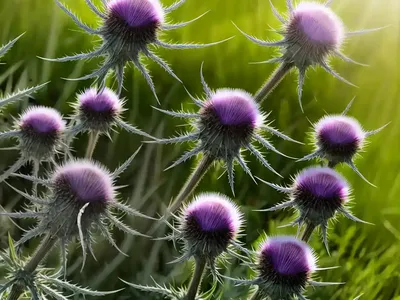 Black Thistle (Cirsium Vulgare)