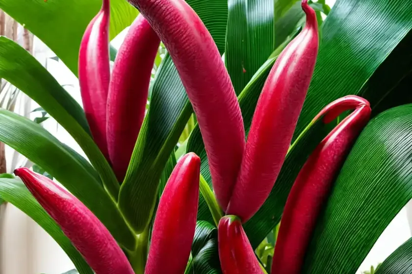 Blood banana (musa acuminata ‘zebrina’) — photo 3