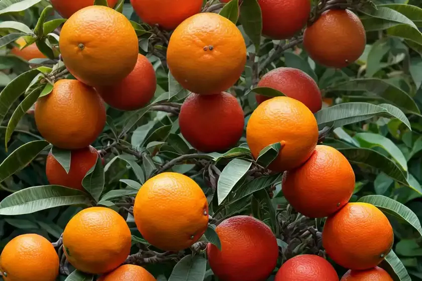 Blood orange (citrus x sinensis ‘moro’)