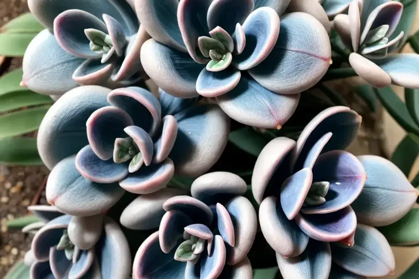 Blue bean (graptopetalum pachyphyllum ‘blue bean’) — photo 2