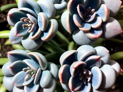 Blue Bean (Graptopetalum Pachyphyllum ‘Blue Bean’)