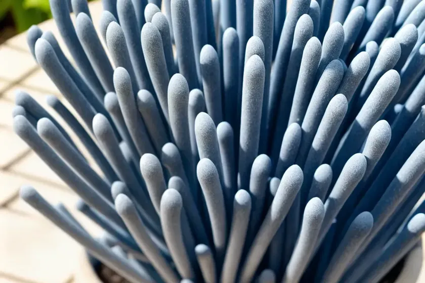 Blue chalksticks (senecio serpens) — photo 3