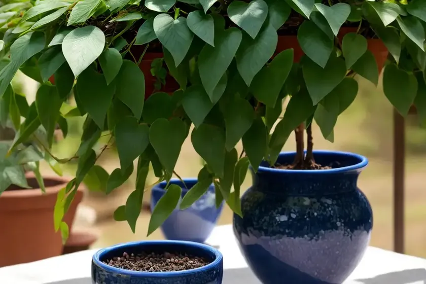 Blue china vine (holboellia coriacea) — photo 2