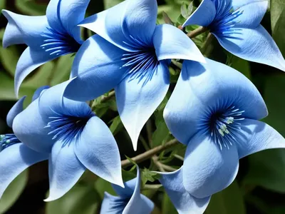 Blue Dawnflower (Ipomoea Indica)
