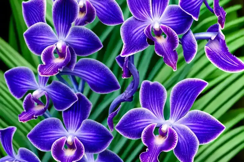 Blue orchid (vanda coerulea) — photo 2