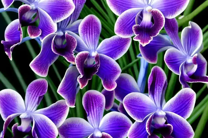 Blue orchid (vanda coerulea)