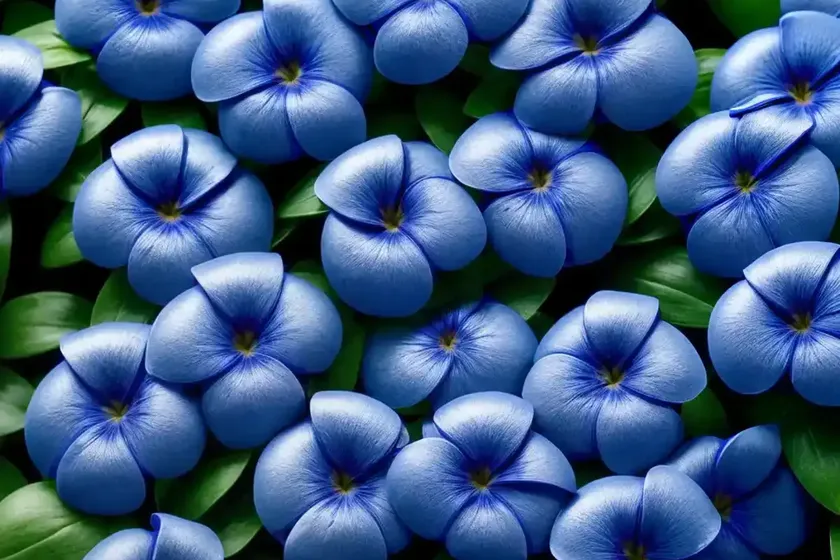 Blue periwinkle (vinca major) — photo 2