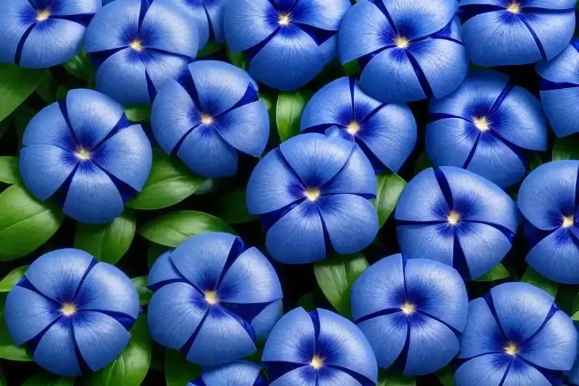 Blue periwinkle (vinca major) — photo 3
