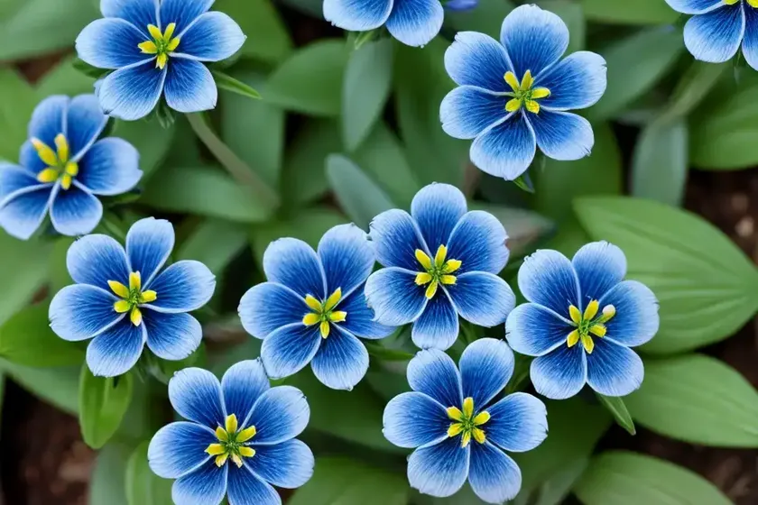 Blue pimpernel (anagallis monelli) — photo 2