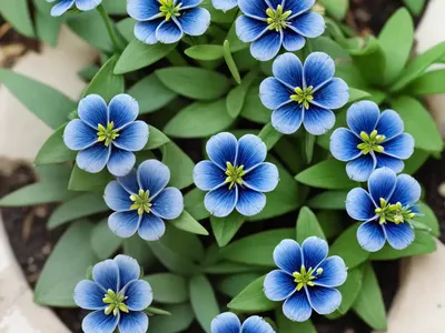 Blue Pimpernel (Anagallis Monelli)