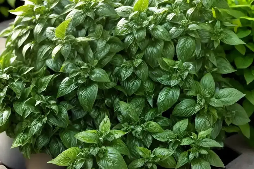Boxwood basil (ocimum basilicum ‘boxwood’) — photo 3