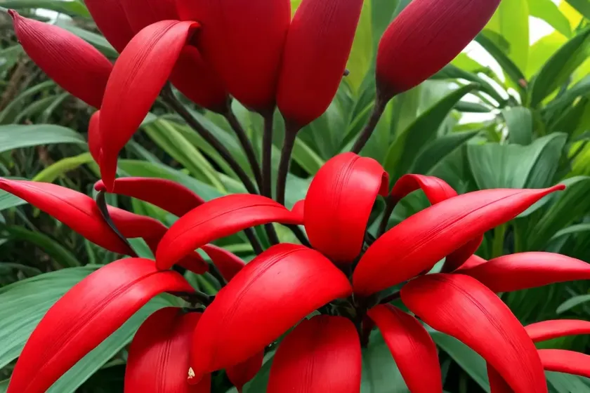 Brazilian red cloak (megaskepasma erythrochlamys)