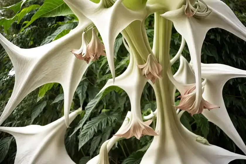 Brugmansia ‘betty marshall’ (angel’s trumpet)