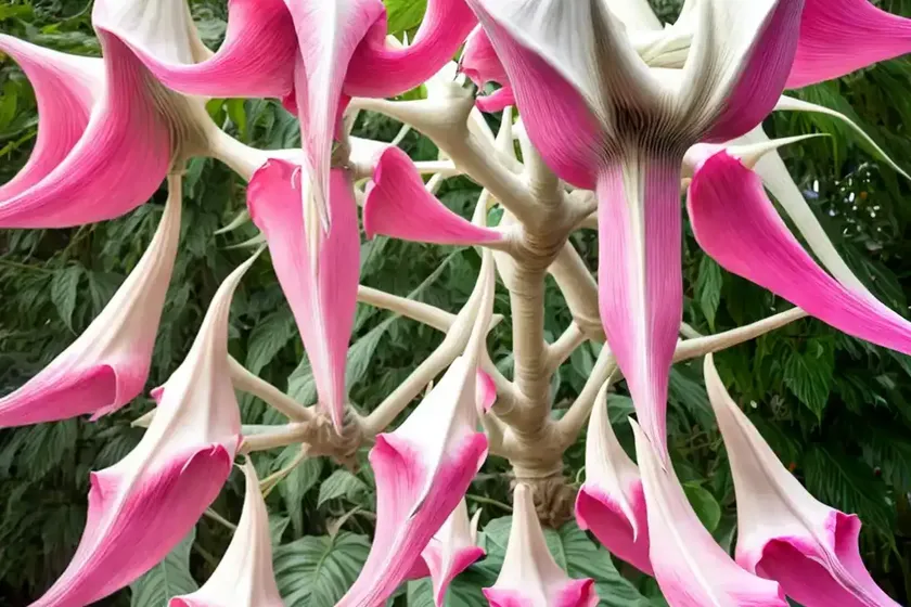 Brugmansia ‘frosty pink’ (angel’s trumpet) — photo 3