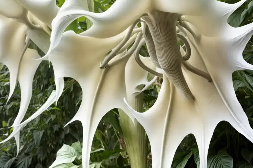 Brugmansia versicolor (angel’s trumpet) — photo 2