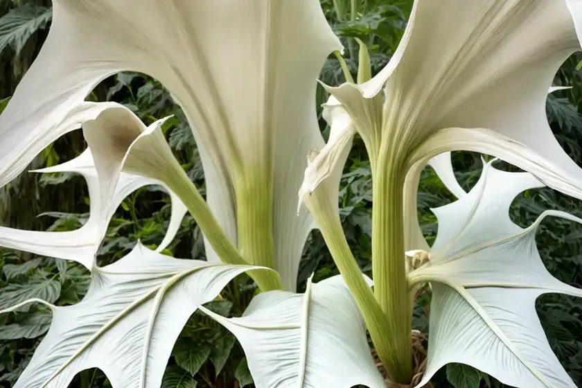 Brugmansia x candida ‘grand marnier’ (angel’s trumpet)