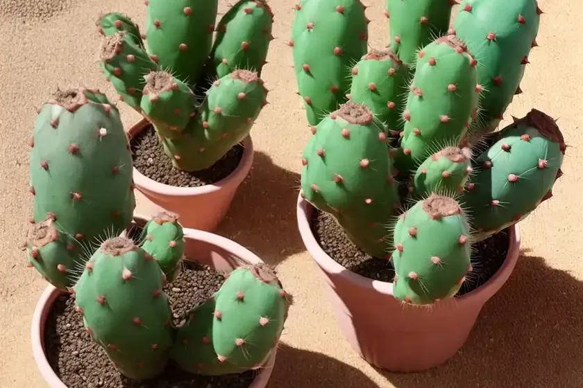 Bunny ear cactus (opuntia microdasys) — photo 3