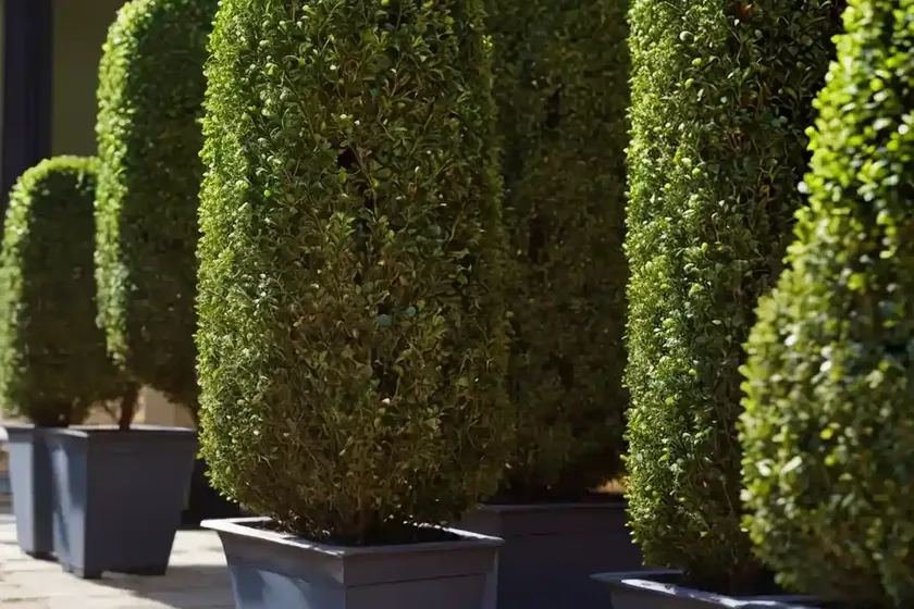 Buxus sempervirens ‘blauer heinz’ (boxwood) — photo 2