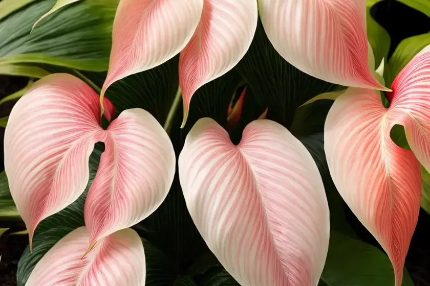 Caladium ‘carolyn whorton’ (angel wings) — photo 3