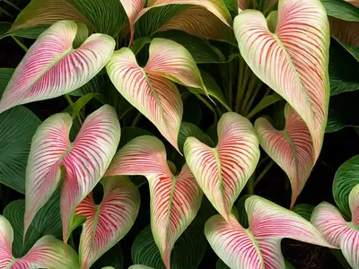 Caladium ‘Carolyn Whorton’ (Angel Wings)