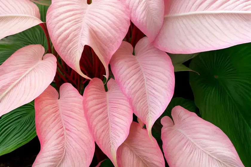 Caladium ‘pink cloud’ (angel wings) — photo 2