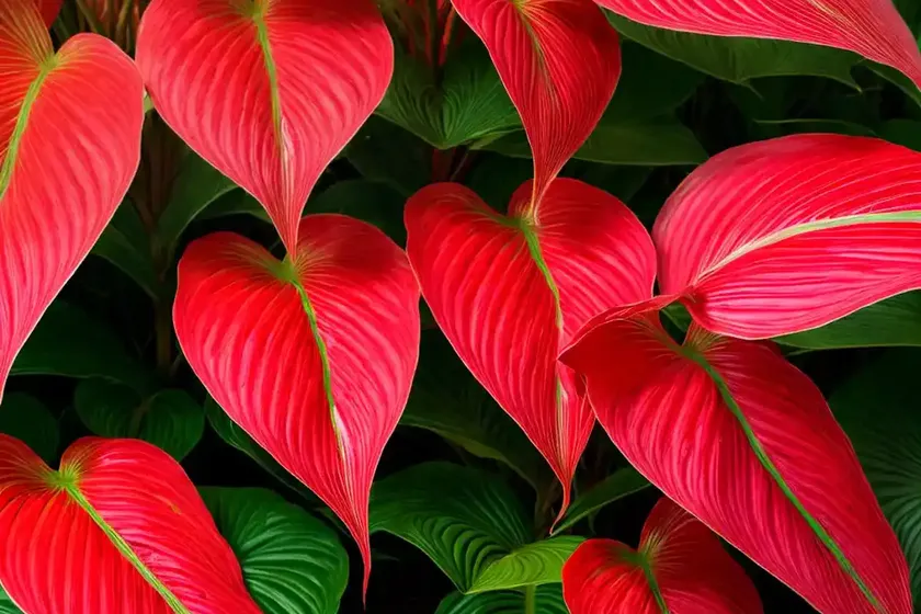 Caladium ‘red flash’ (angel wings)
