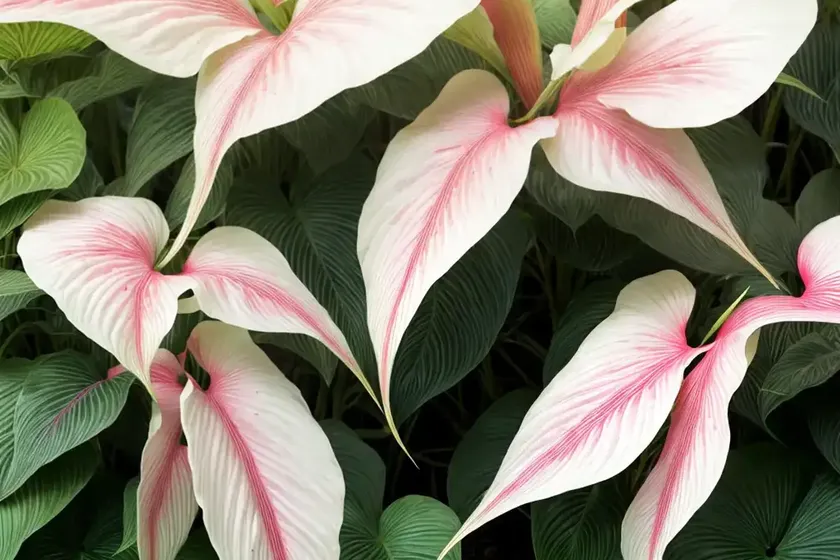 Caladium ‘White Queen’ (Angel Wings)