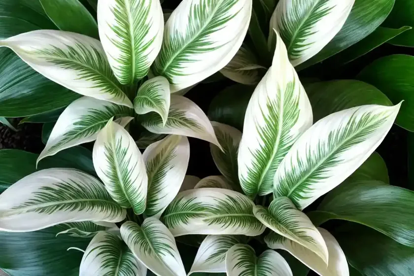 Calathea ‘white Star’ (Calathea Majestica White Star’) — photo 2