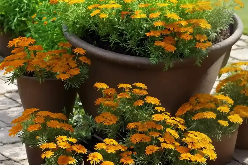 Calendula officinalis ‘kinglet mix’ (pot marigold) — photo 2