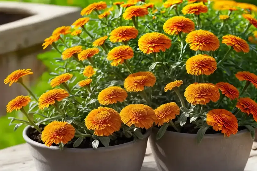 Calendula officinalis oopsy daisy (pot marigold) — photo 2