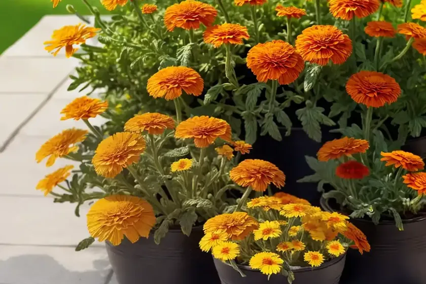 Calendula officinalis oopsy daisy (pot marigold) — photo 3