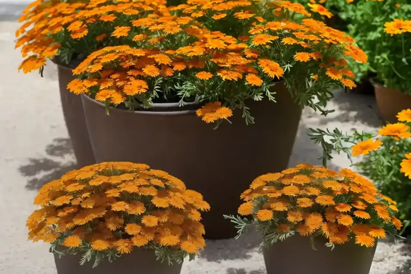Calendula officinalis ‘orange porcupine’ (pot marigold) — photo 3