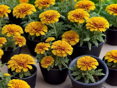 Calendula Officinalis ‘Yellow Porcupine’ (Pot Marigold)