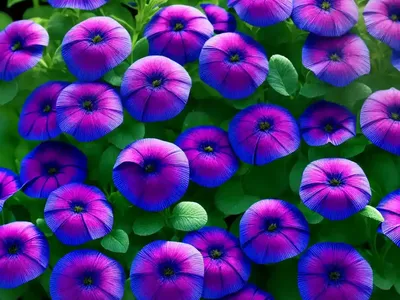Calibrachoa ‘Cabaret Deep Blue’)