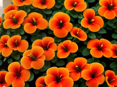 Calibrachoa ‘Cabaret Orange’)
