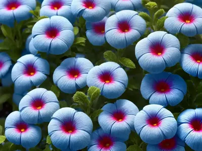 Calibrachoa ‘Cabaret Sky Blue’)