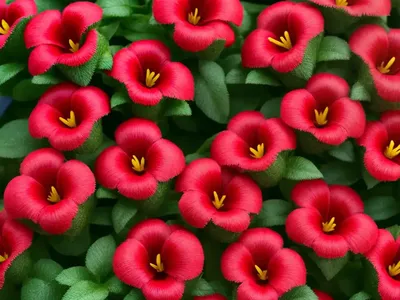 Calibrachoa ‘Superbells Double Ruby’)