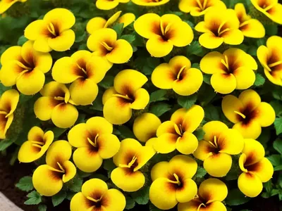 Calibrachoa ‘Superbells Yellow’)