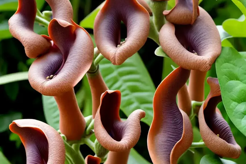 Calico flower (aristolochia littoralis) — photo 3
