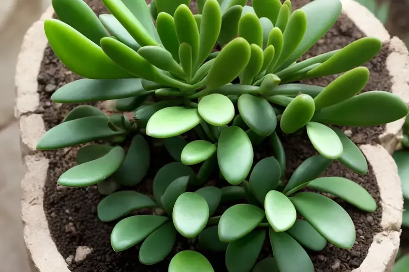 Calico kitten crassula (crassula marginalis rubra variegata) — photo 2