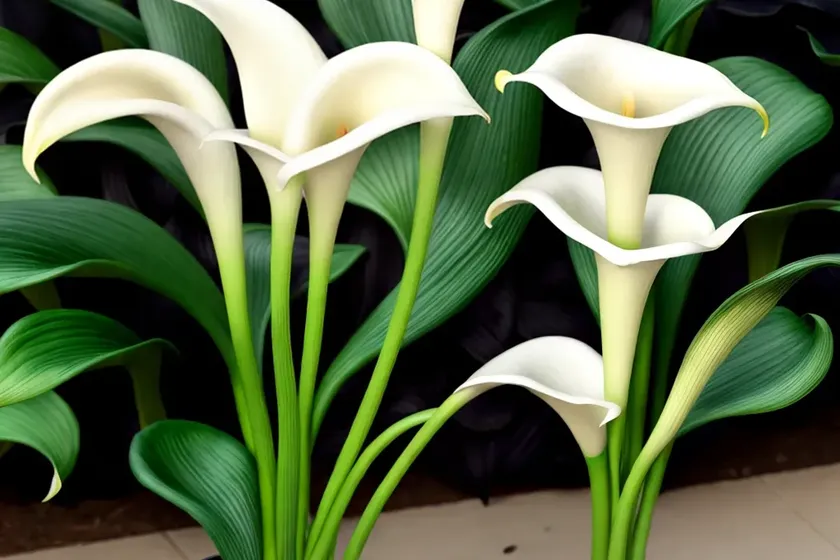 Calla lily black star (zantedeschia hybrid) — photo 3