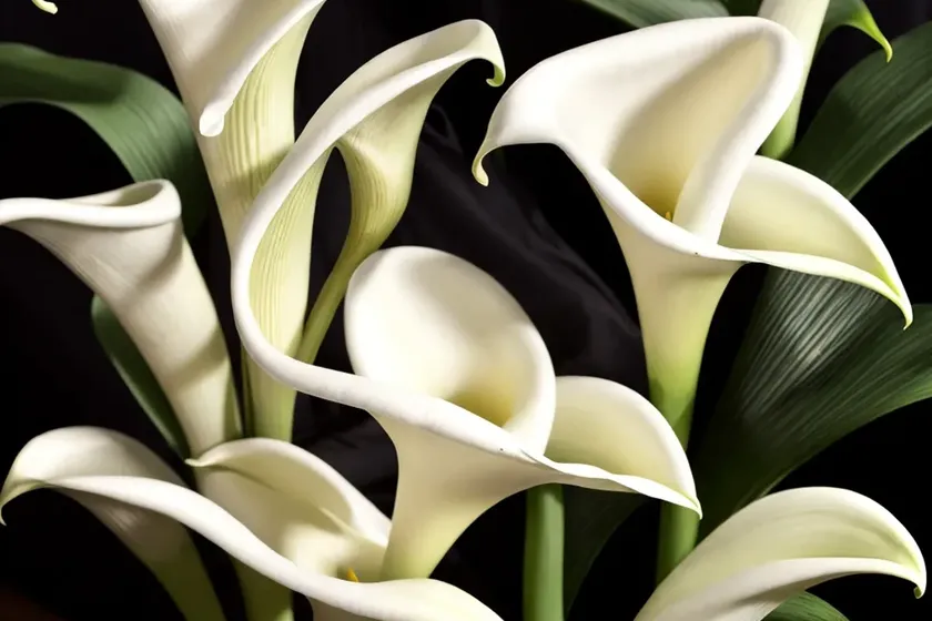 Calla lily black star (zantedeschia hybrid)