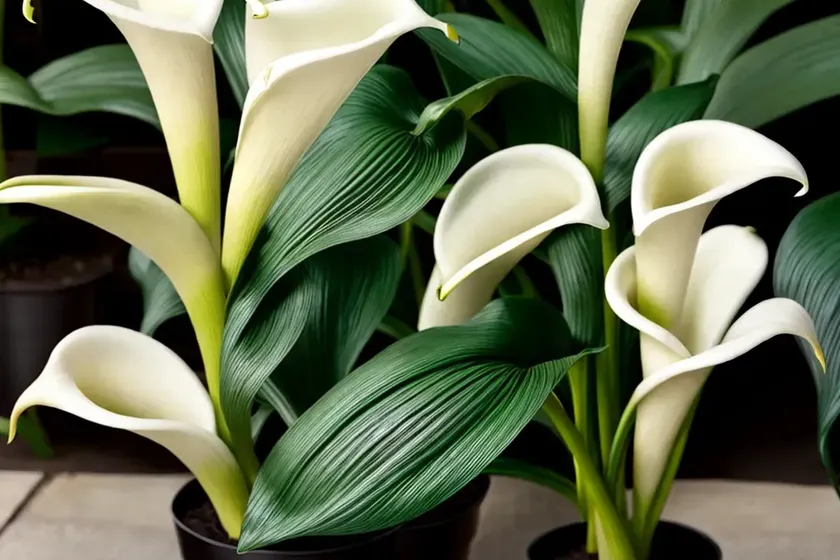 Calla lily (zantedeschia ‘black magic’) — photo 3