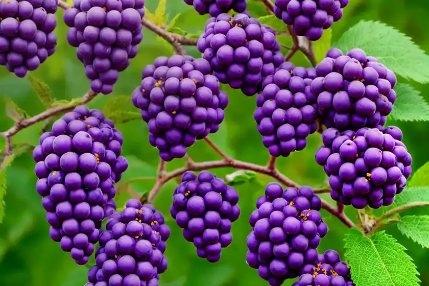 Callicarpa dichotoma ‘early amethyst’ (purple beautyberry) — photo 3