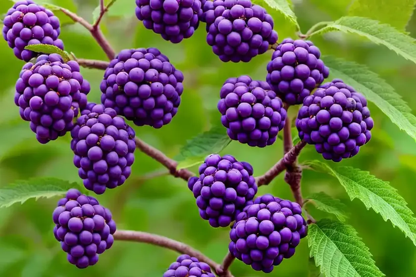 Callicarpa dichotoma ‘issai’ (purple beautyberry) — photo 3