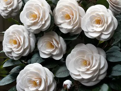 Camellia (Camellia Japonica ‘April Snow’)