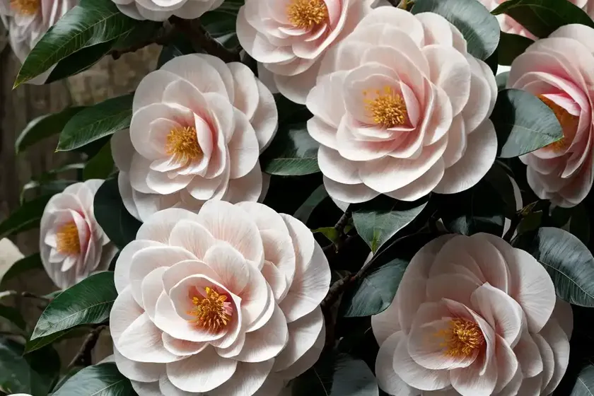 Camellia (Camellia Japonica ‘April Tryst’) — photo 2