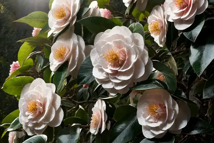 Camellia (Camellia Japonica ‘April Tryst’) — photo 3