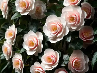 Camellia Japonica ‘Ballet Dancer’)