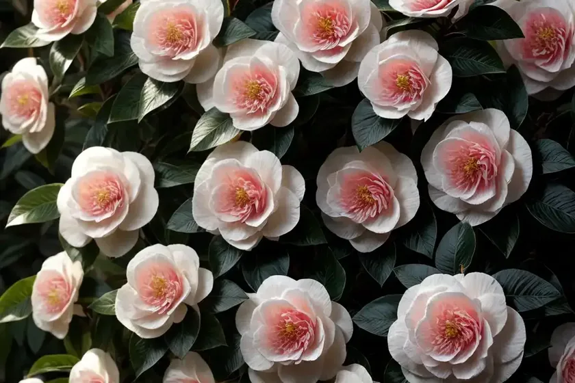 Camellia japonica ‘bob hope’) — photo 3